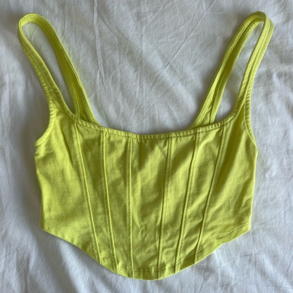 Urban Outfitters Corset Tank - neon yellow - Picture 2 of 2